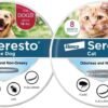 Seresto Large Dog for Dogs Over 18 lbs. & Seresto for Cats Vet-Recommended Flea & Tick Treatment & Prevention Collars | 8 Months Protection Each