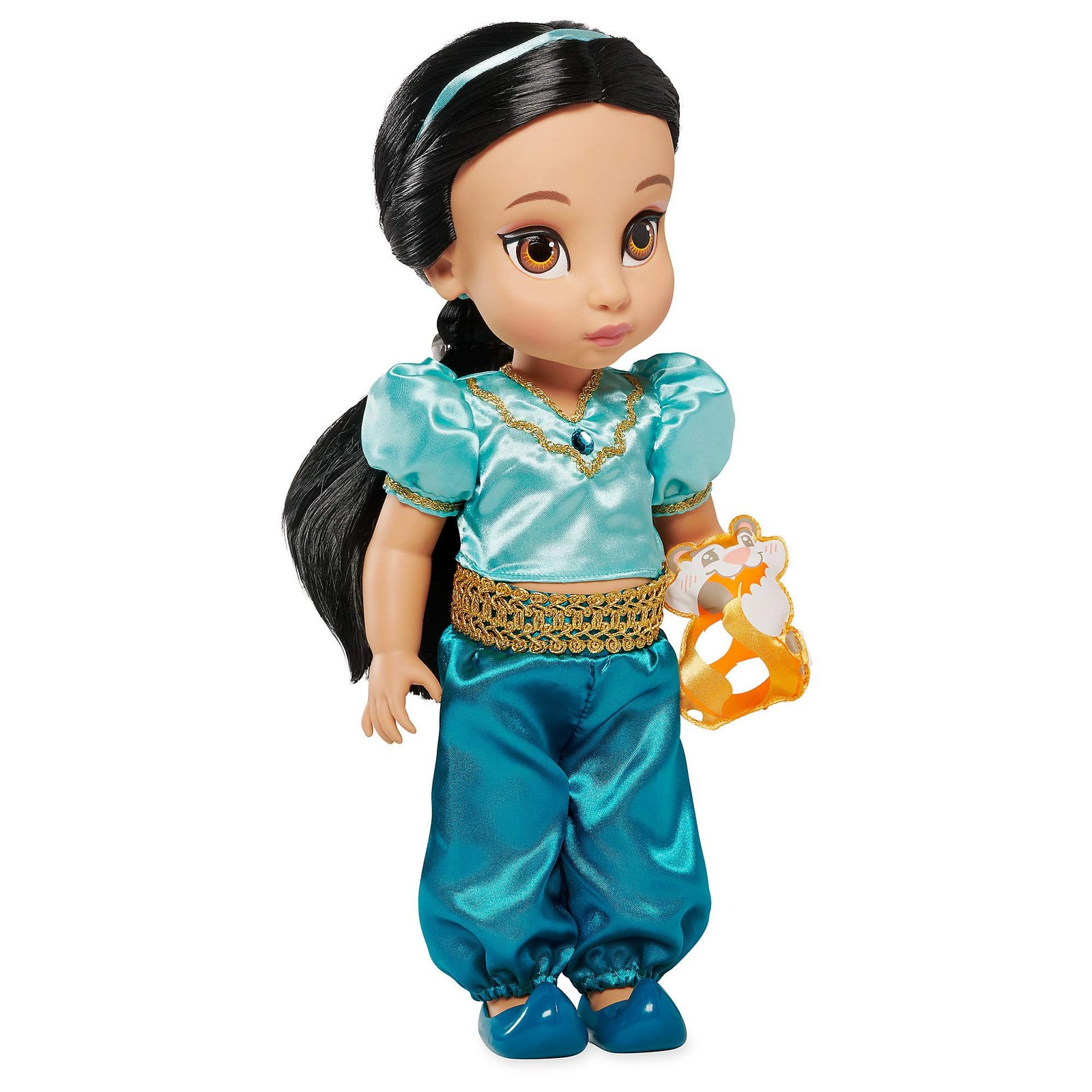 Disney Store Animators' Collection Jasmine Doll from Aladdin – 16 Inches, Authentic Princess Design, for Kids & Collectors, Soft & Poseable Figure